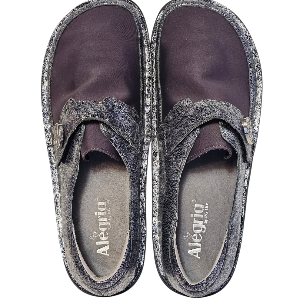 Alegria DEN-735 Moon Shadow Leather Comfort Mary Jane Clogs Sz EU 40 US 9.5-10 - Picture 10 of 14